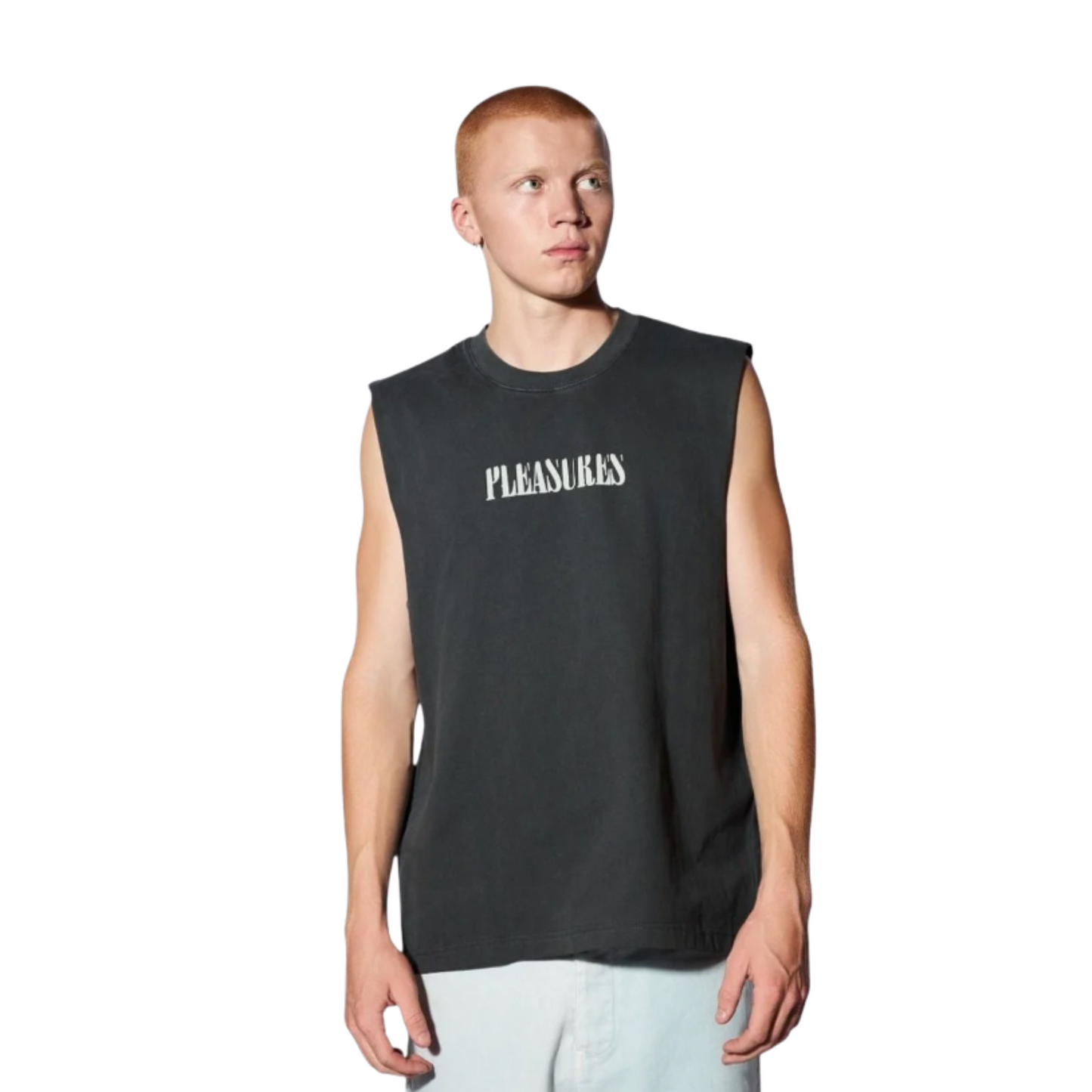 MEN -ONYX SLEEVELESS SHIRT - PLEASURES - Black