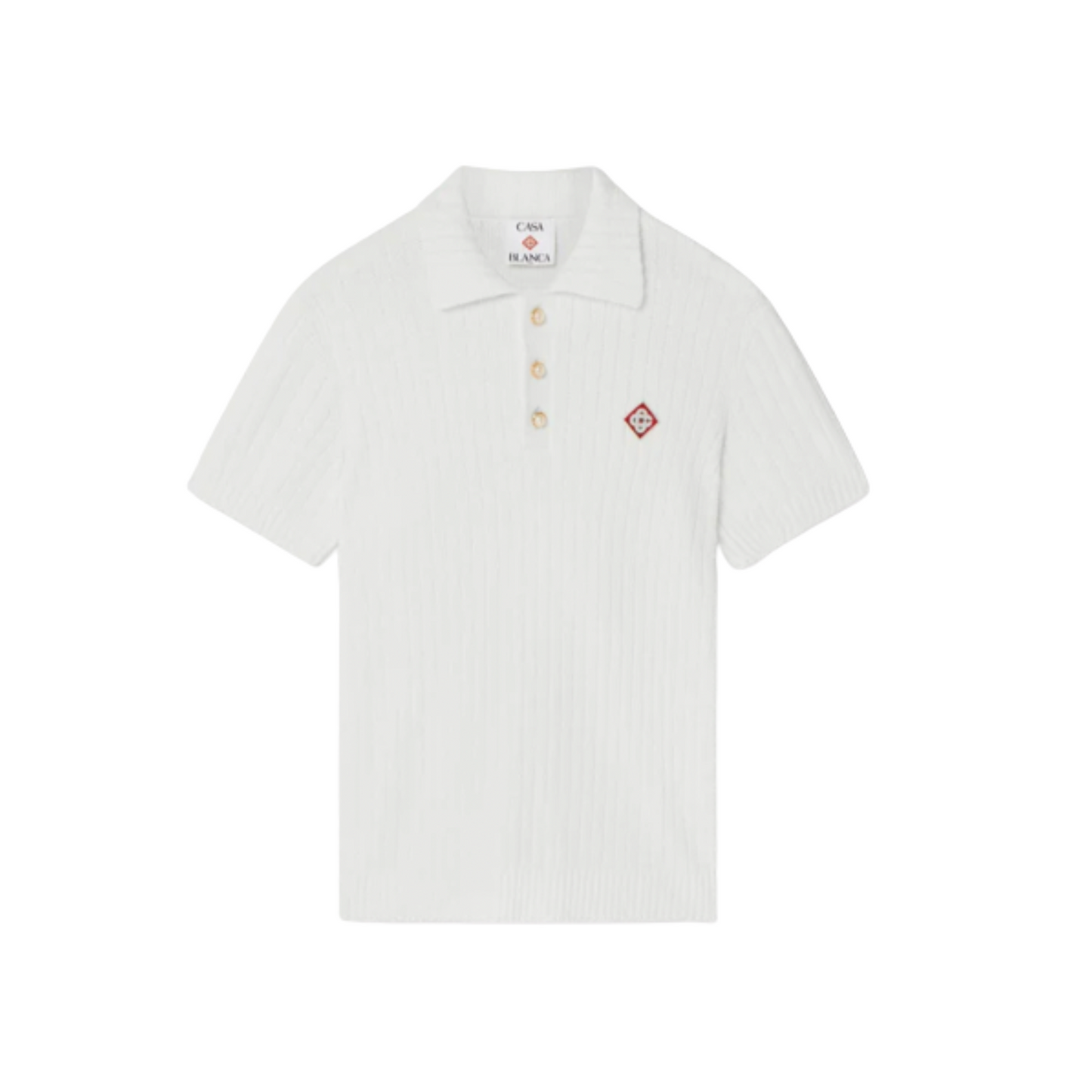 MEN - Boucle Polo Shirt white - Casa Blanca