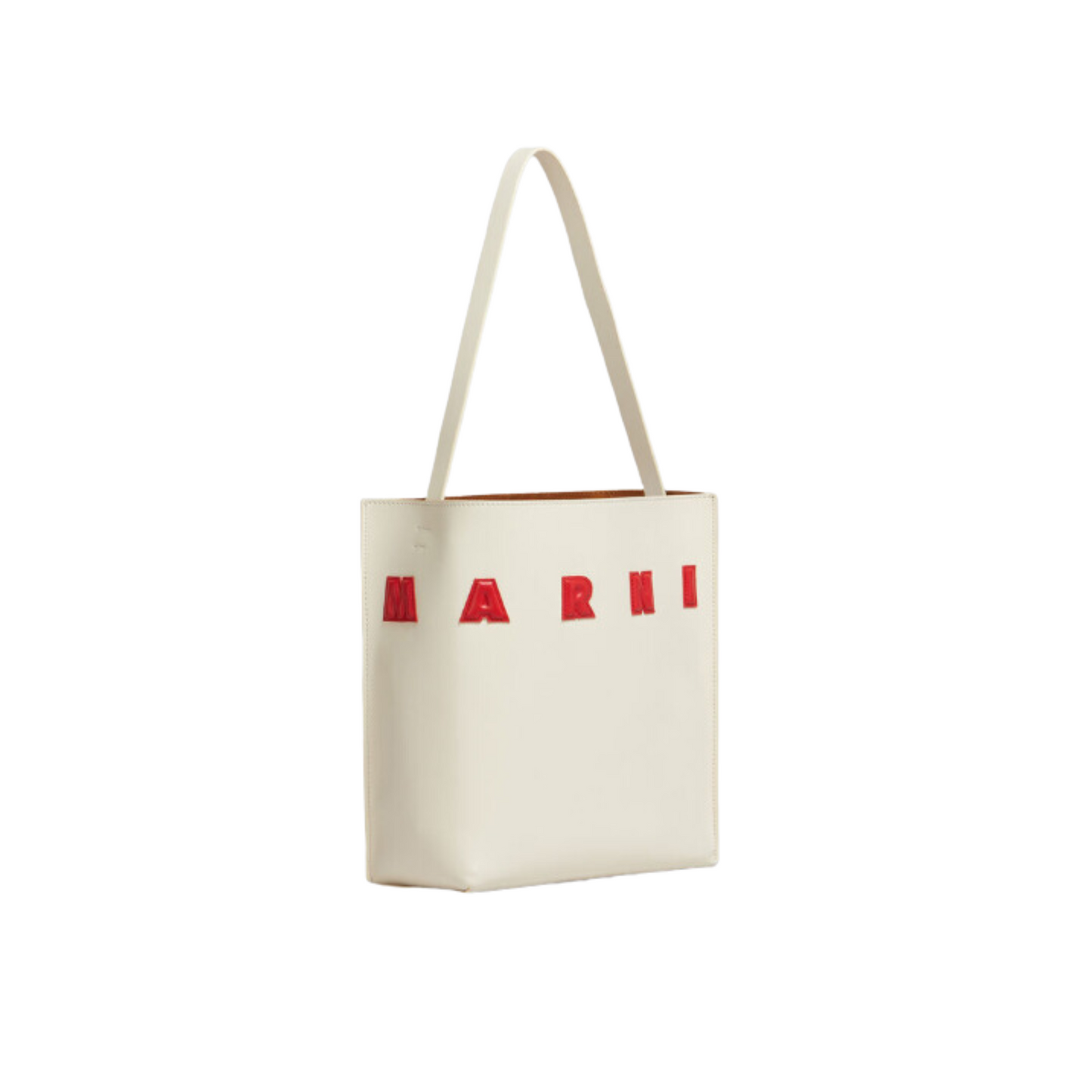 Bag - Sac Hobo Museo Cuir White/Red - Marni