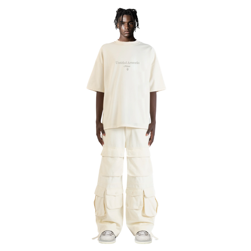 MEN - T-SHIRT UNTITLED CREAM - Untitled Artworks