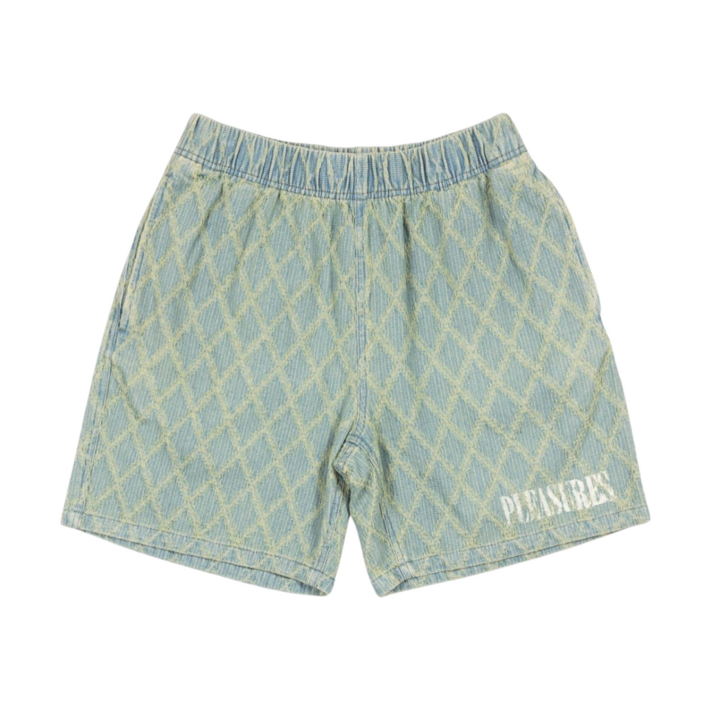 MEN - DIAMOND JACQUARD SHORTS - PLEASURES - Green