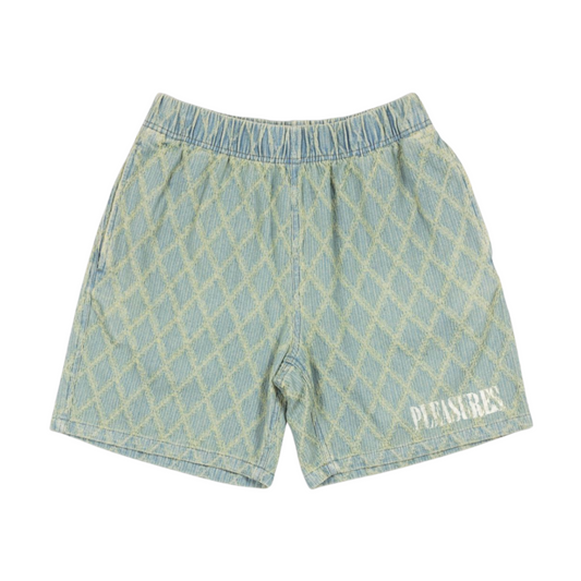 MEN - DIAMOND JACQUARD SHORTS - PLEASURES - Green