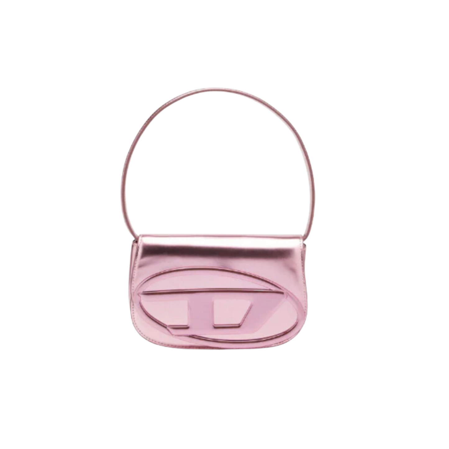 Bag - 1DR-Sac iconique cuir effet miroir Pink - Diesel