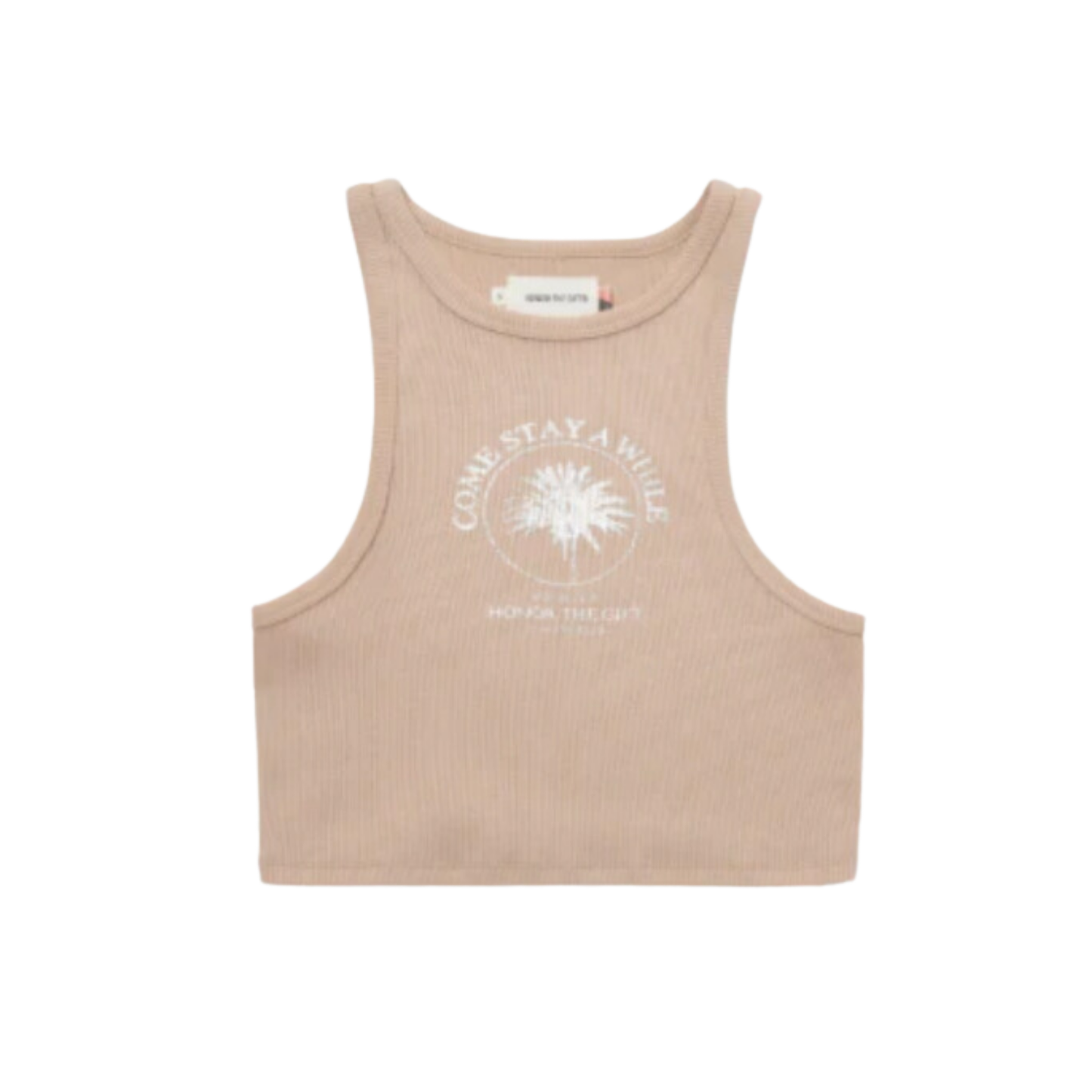 WOMEN - Crop Tank HTG oatmeal color