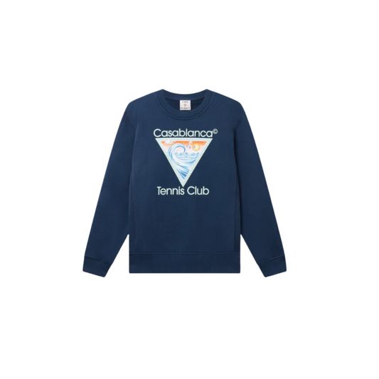 KIDS - TENNIS CLUB ICON PRINTED SWEASHIRT Blue Marine - Casa Blanca