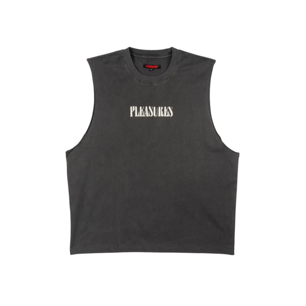 MEN -ONYX SLEEVELESS SHIRT - PLEASURES - Black