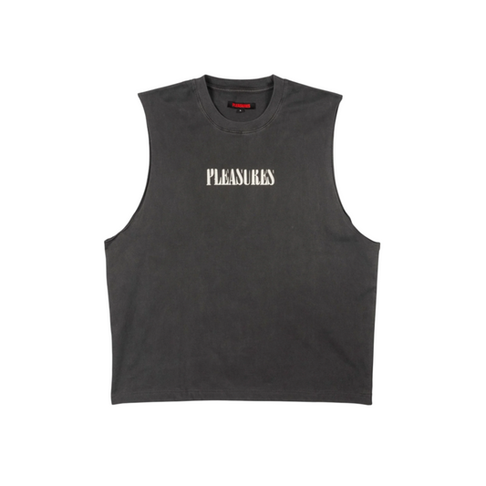 MEN -ONYX SLEEVELESS SHIRT - PLEASURES - Black