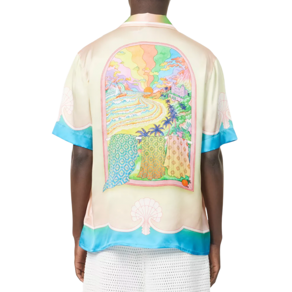 MEN - SILK SHIRT SHORT SLEEVE LUCID DREAM - Casa Blanca