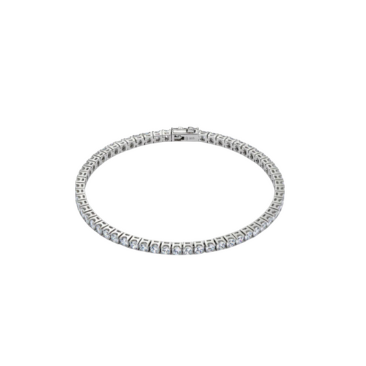 CLASSIC TENNIS BRACELET WHITE - Hatton Labs