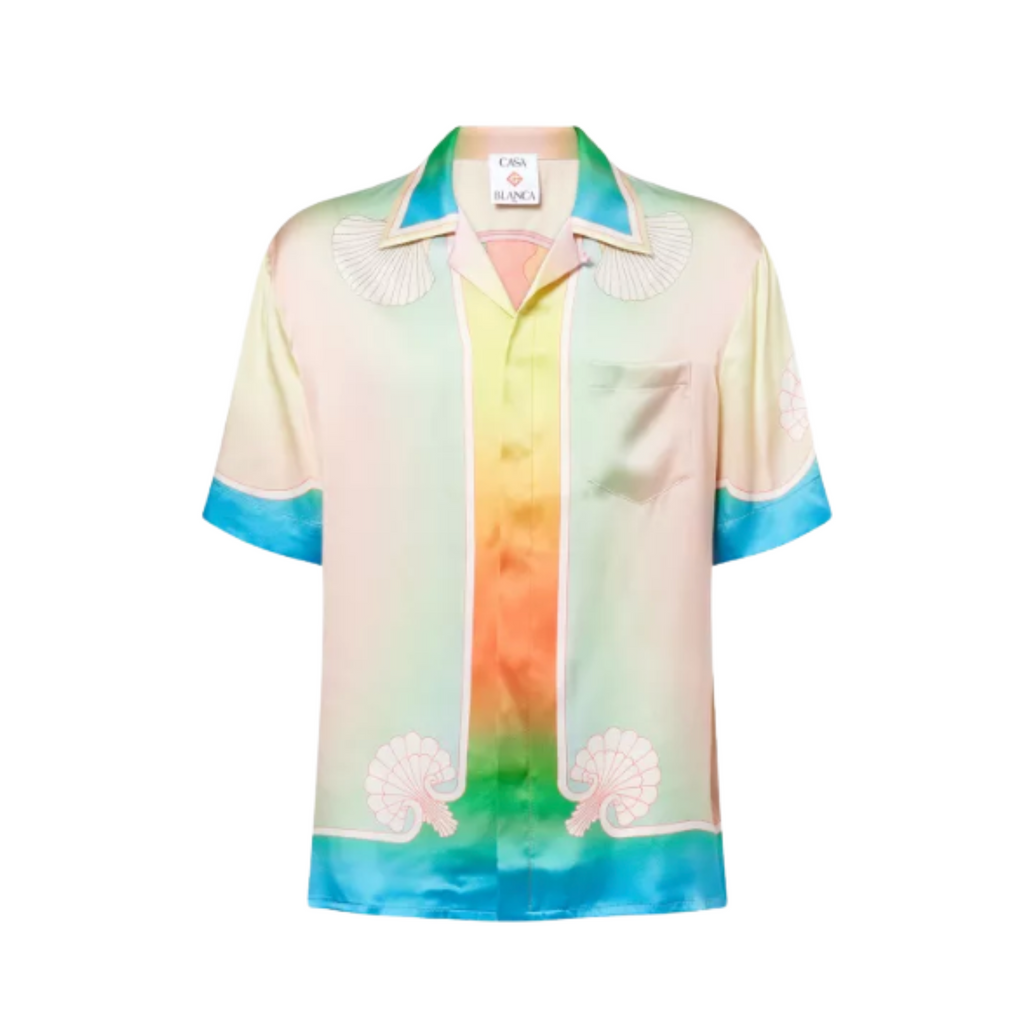 MEN - SILK SHIRT SHORT SLEEVE LUCID DREAM - Casa Blanca