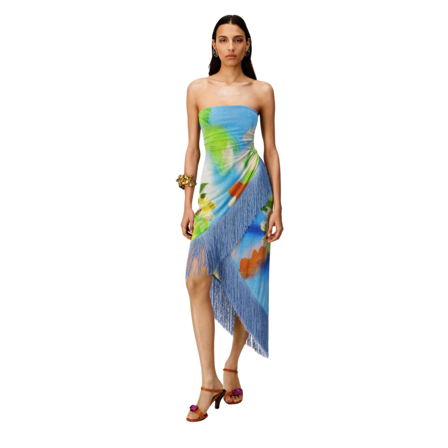 WOMEN - Alana Lilies MultiColor Dress - Mirae Paris