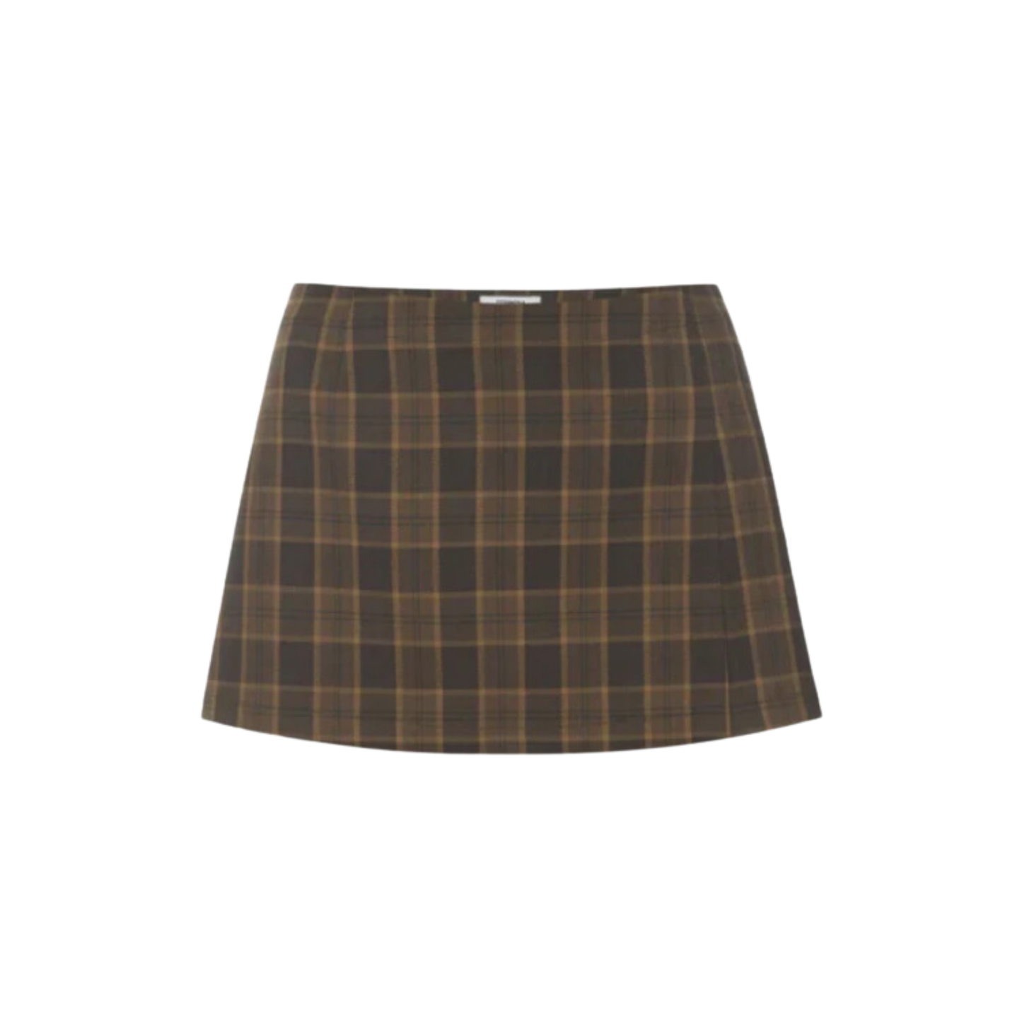 WOMEN - MICRO MINI SKIRT PLAID BROWN - MIAOU