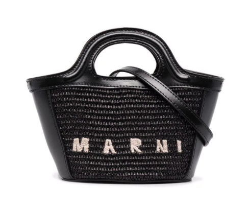 Mini Bag Marni Tropicalia leather/raffia