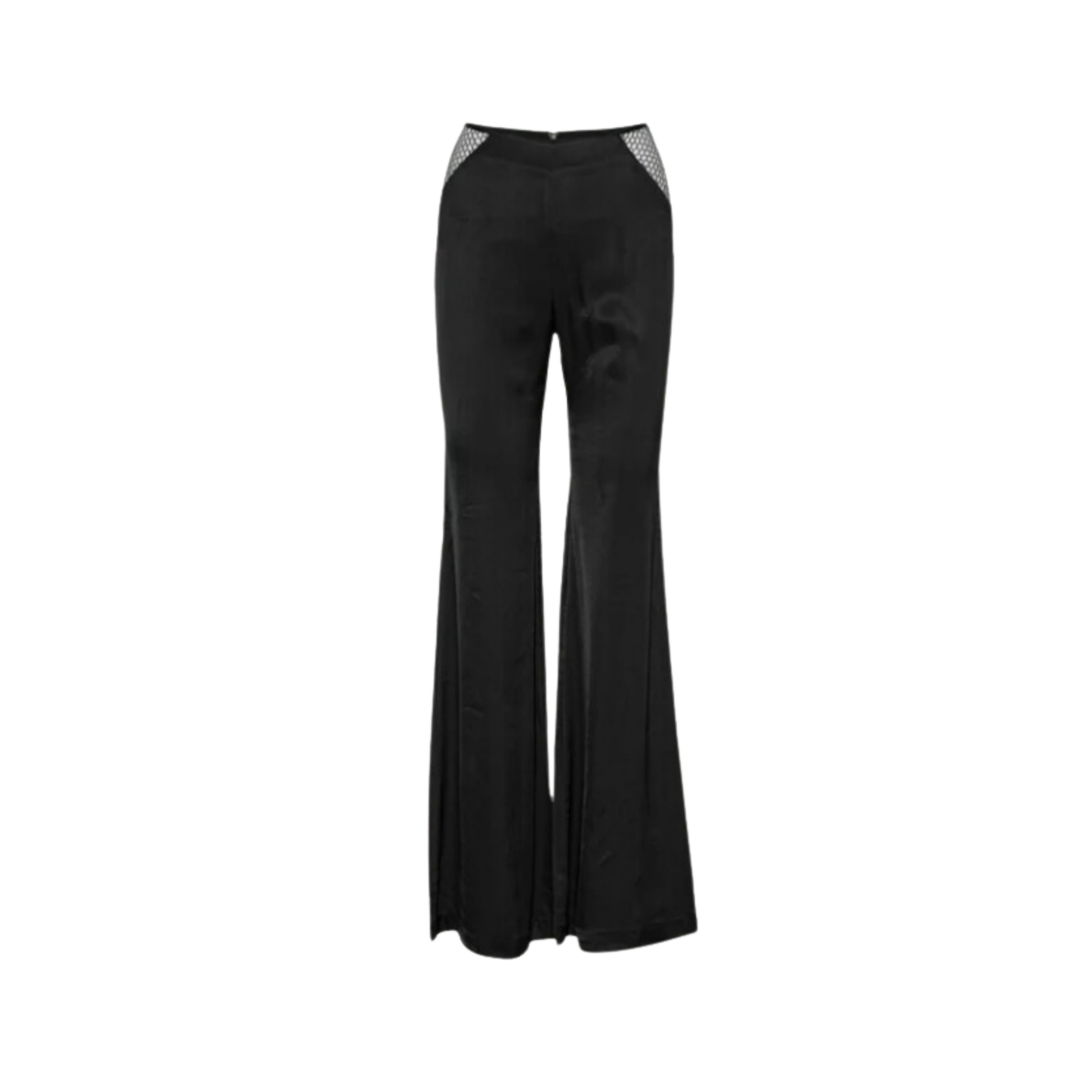 WOMEN - Pants Rotate Waist Flared Black