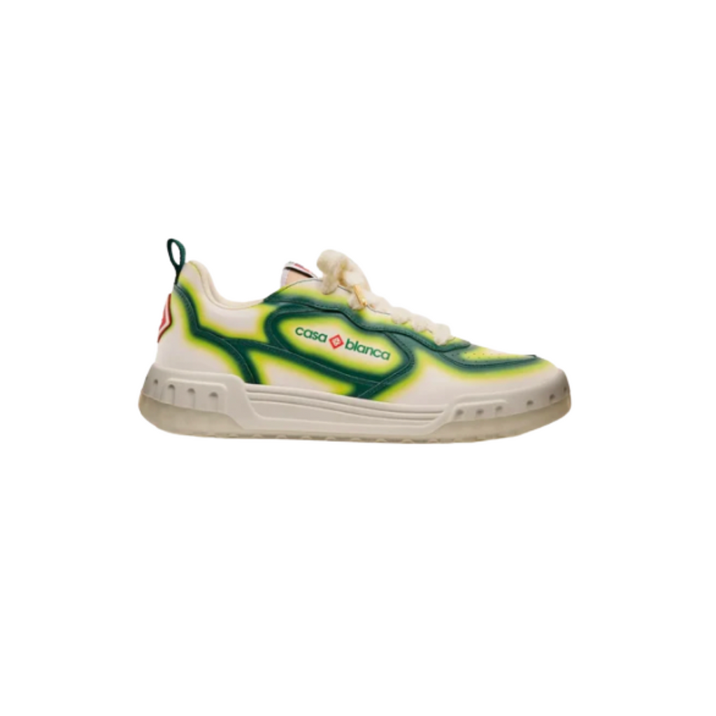 MEN - COURT GREEN FADE SNEAKERS - Casa Blanca