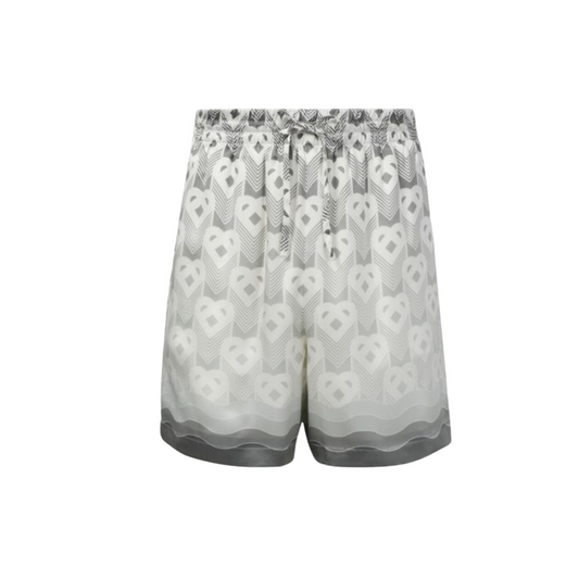 MEN - Drawstring Short Grey Heart Monogram - Casa Blanca