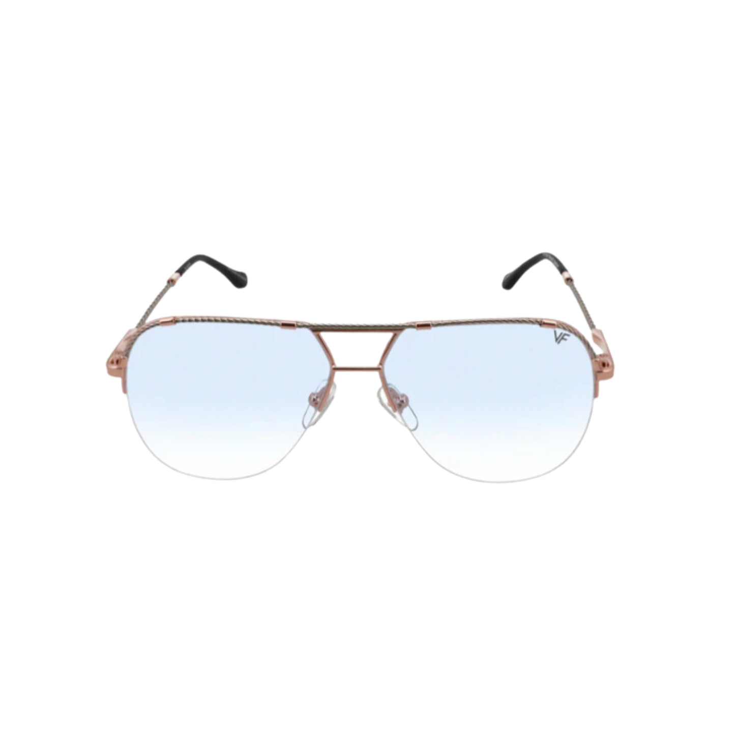 Lunette VF Blanco Blue Rose gold