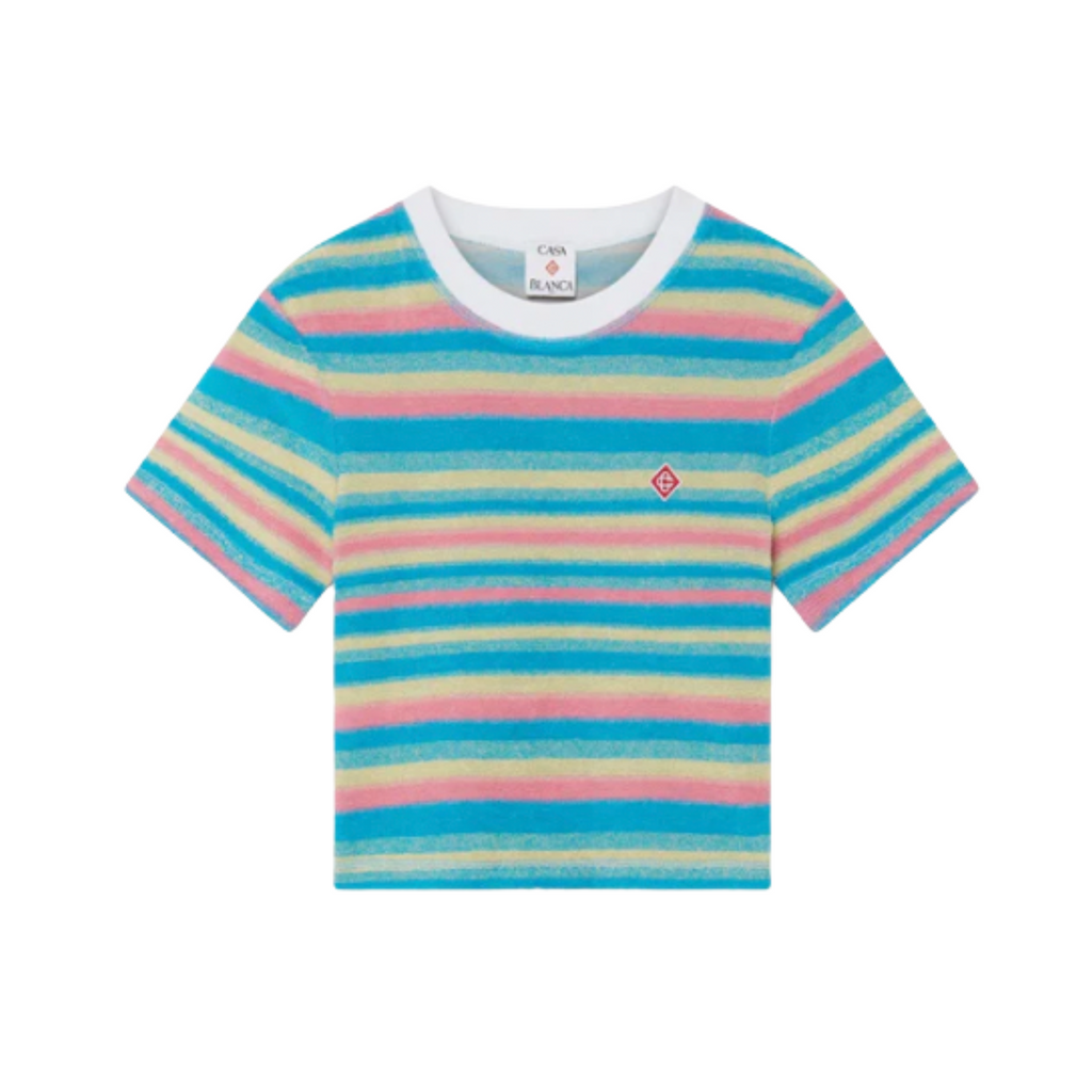 WOMEN - TOP STRIPE TOWELLING Blue/Multi - Casa Blanca