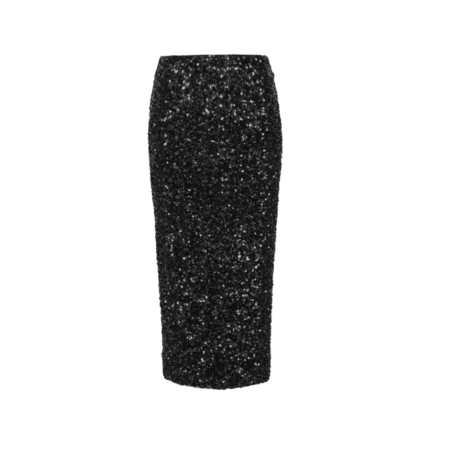 WOMEN - Sequin Pencil Skirt Black - Rotate