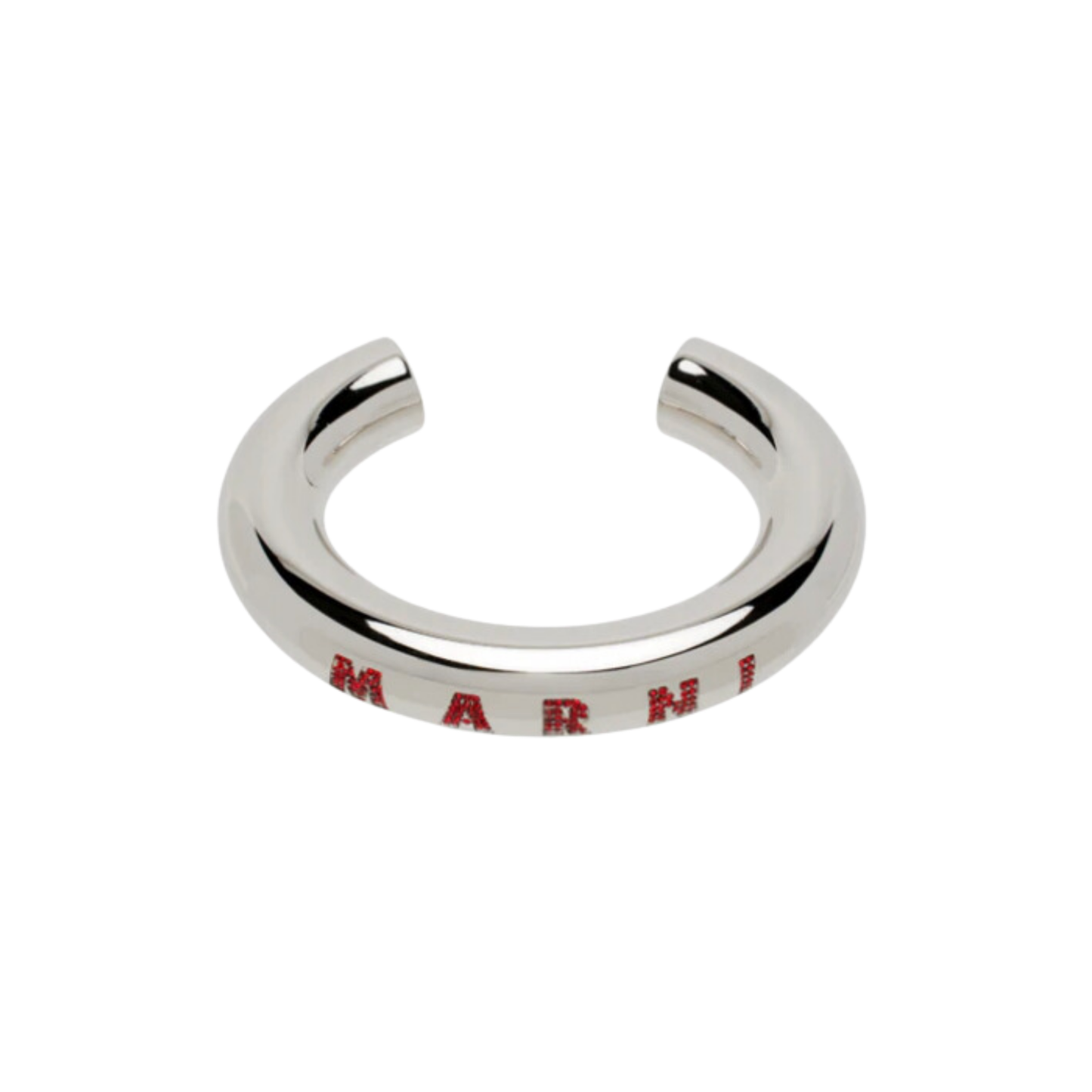 Bracelet Marni Silver pavé logo red