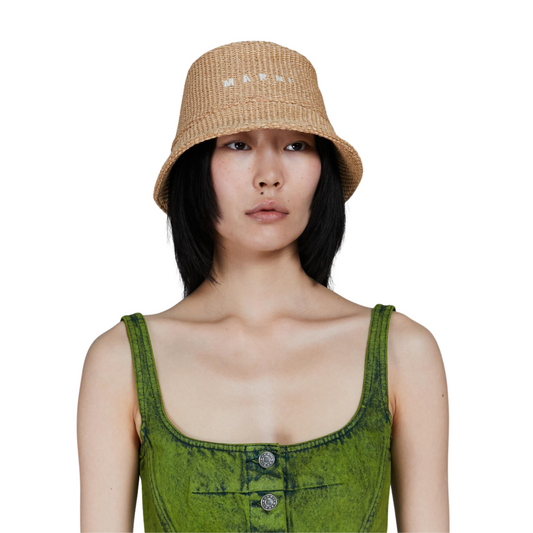 BOB EN RAFIA Beige - Marni