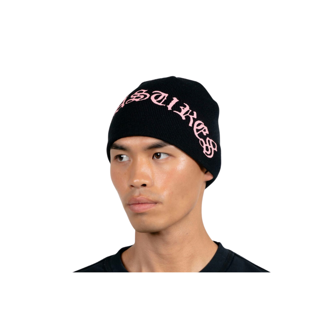 MEN - BONNET OLD E SKULLY Black/Pink - Pleasures