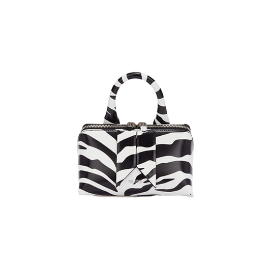 BAG  -''FRIDAY'' WHITE AND BLACK MINI BAG - THE ATTICO