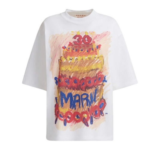 T-shirt 30e anniversaire Marni Lily White Cake - Marni