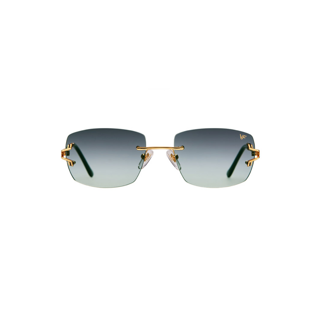 Bal Harbour Rimless Drill Mount 24KT Gold Yellow Gold / Asphalt Gradient - VF