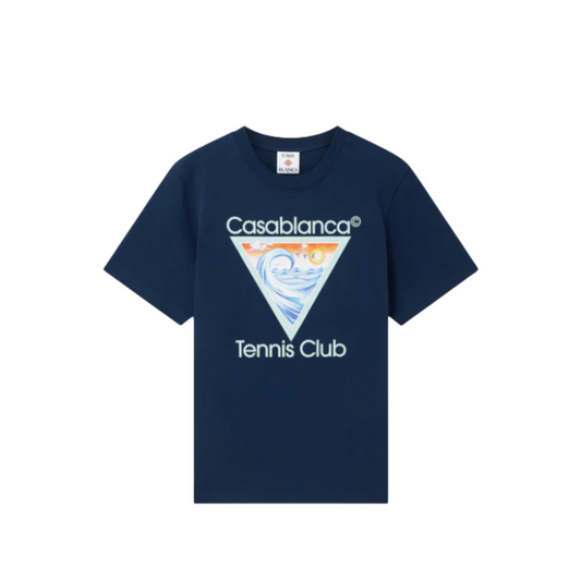 MEN -TENNIS CLUB ICON PRINTED T-SHIRT marine/blue - Casa Blanca